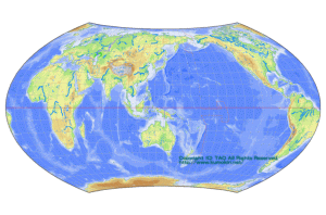 ワグネル図法の世界地図